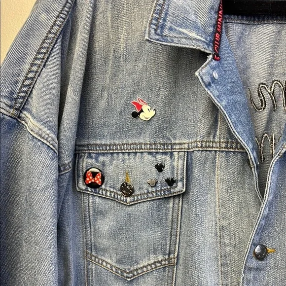 Disney Minnie Mouse club Vintage Denim Jacket - Picture 2 of 5